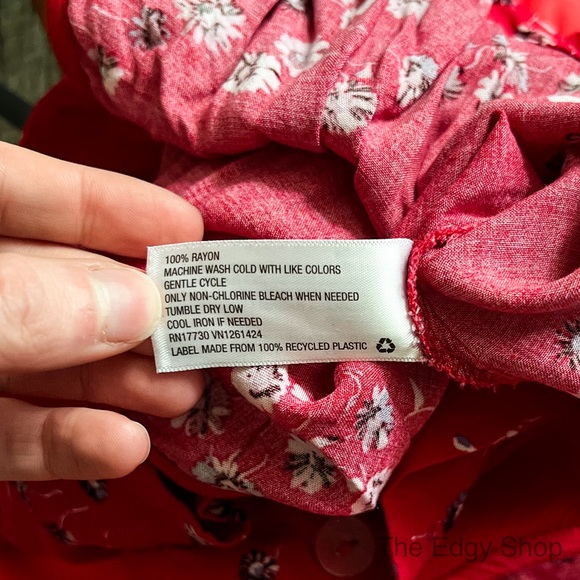 Wild Fable | Floral Long Sleeve Cropped Blouse - Picture 6 of 6